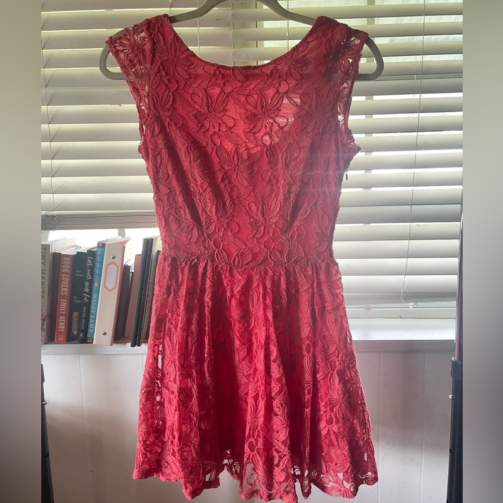 Forever 21 Coral day dress, size small